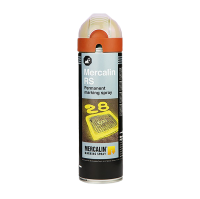 Markierungsspray, Allwetter, orange, 500ml, Mercalin