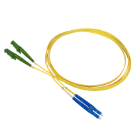 Patchkabel duplex SM, E2000/APC-LC/PC, 2.0mm, 1m, Huber+Suhner