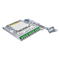LISA-Faserträger, SM, 12x SC/APC simplex, 12x Pigtails, TIA, Heatshrink
