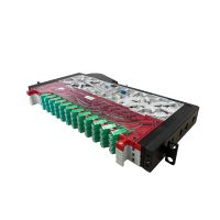 Patchpanel LWL, links, 96-Fach, SM, LC/APC, 1HE