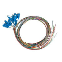 Pigtail-Set 12-teilig, SM, SC/PC, farbig, 2m
