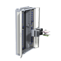 LISA-Rack, CDR 900, 47HE, gelochte Tür links und rechts, schwarz