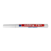 Permanentmarker, 2 mm, weiß