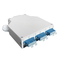 DIN-Schiene, 6-Fach, SM, SC/PC, duplex, komplett