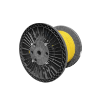 Optipack Innenkabel, LSZH, CPR B2ca, 48-fach, 4x12F, SM, G.657A2, 250um, 6.6mm, gelb, Huber+Suhner