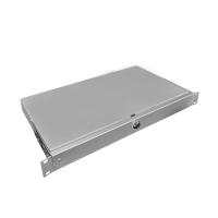 Patchpanel LWL, für Rohre, 1HE, leer, 19 Zoll, grau, Fibrain