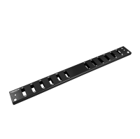 Frontplatte Patchpanel LWL, 1HE, 12× SC Duplex, 19 Zoll, schwarz, Fibrain