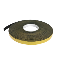 Schaumstoffband, 15x1mm, Rolle 30m, schwarz