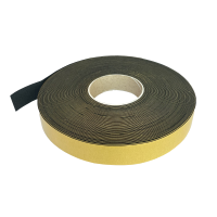 Schaumstoffband, 30x1mm, Rolle 30m, schwarz