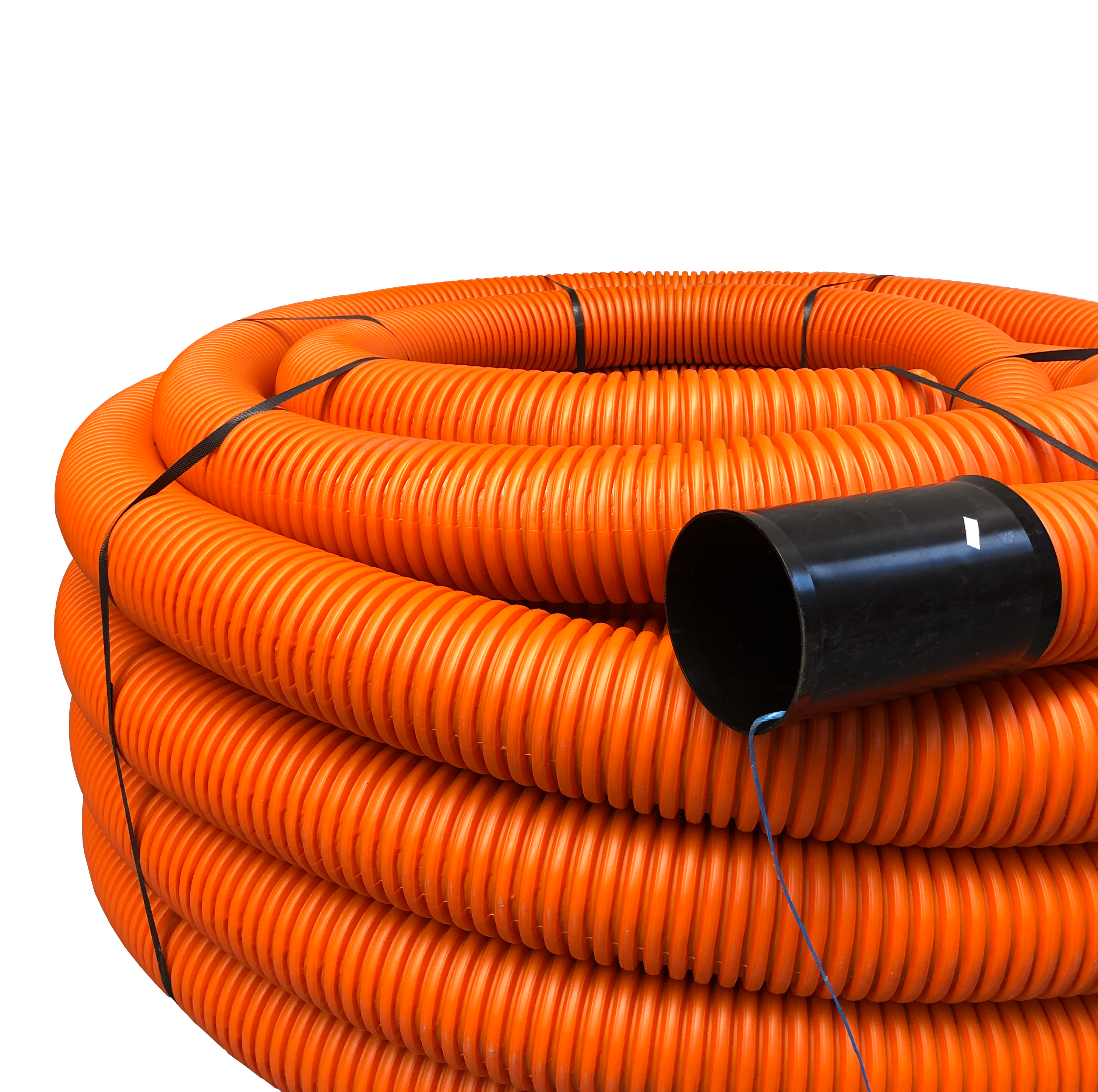 PE-Flexrohr, 110mm, Rolle 50m, orange