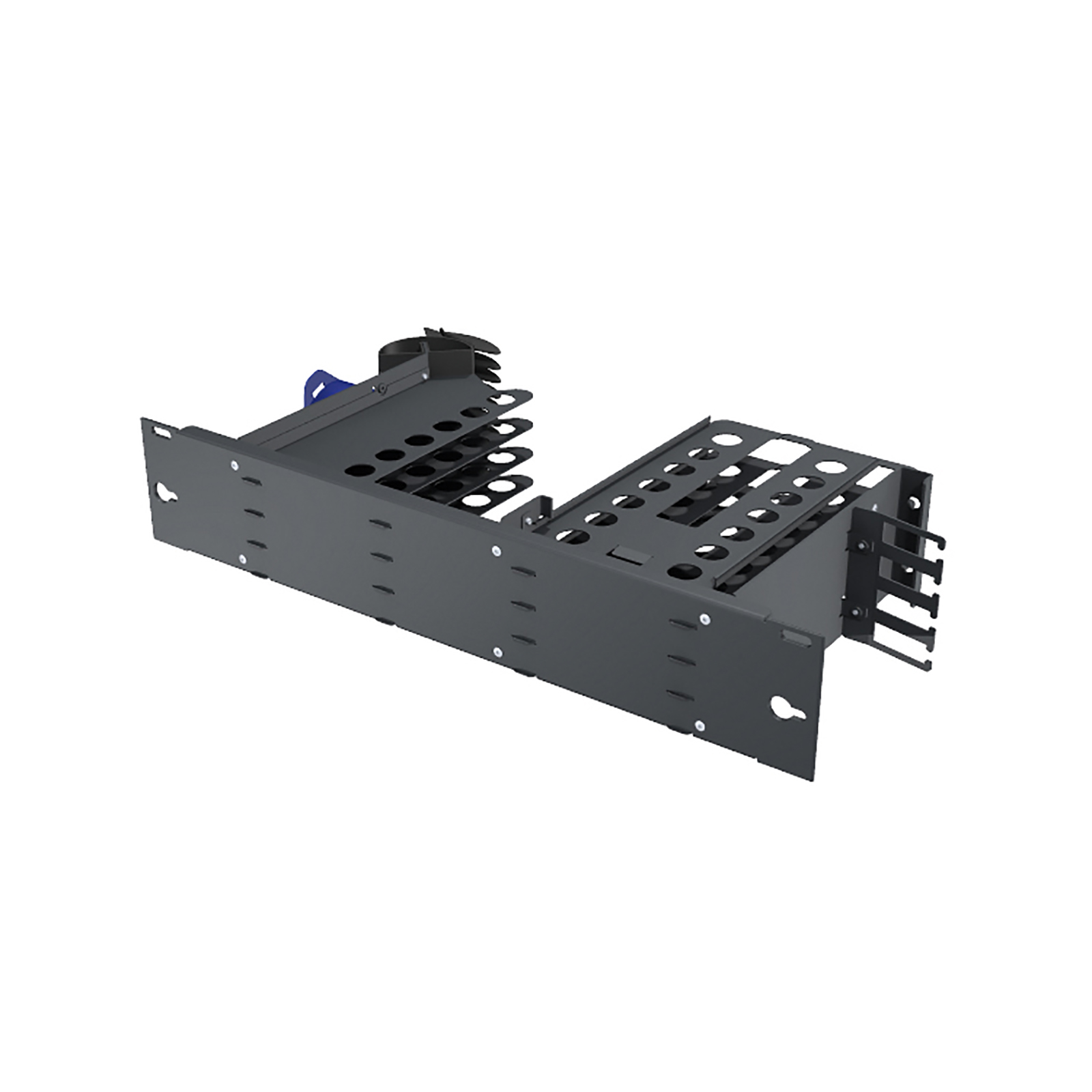 LISA Chassis, 2HE, schwarz