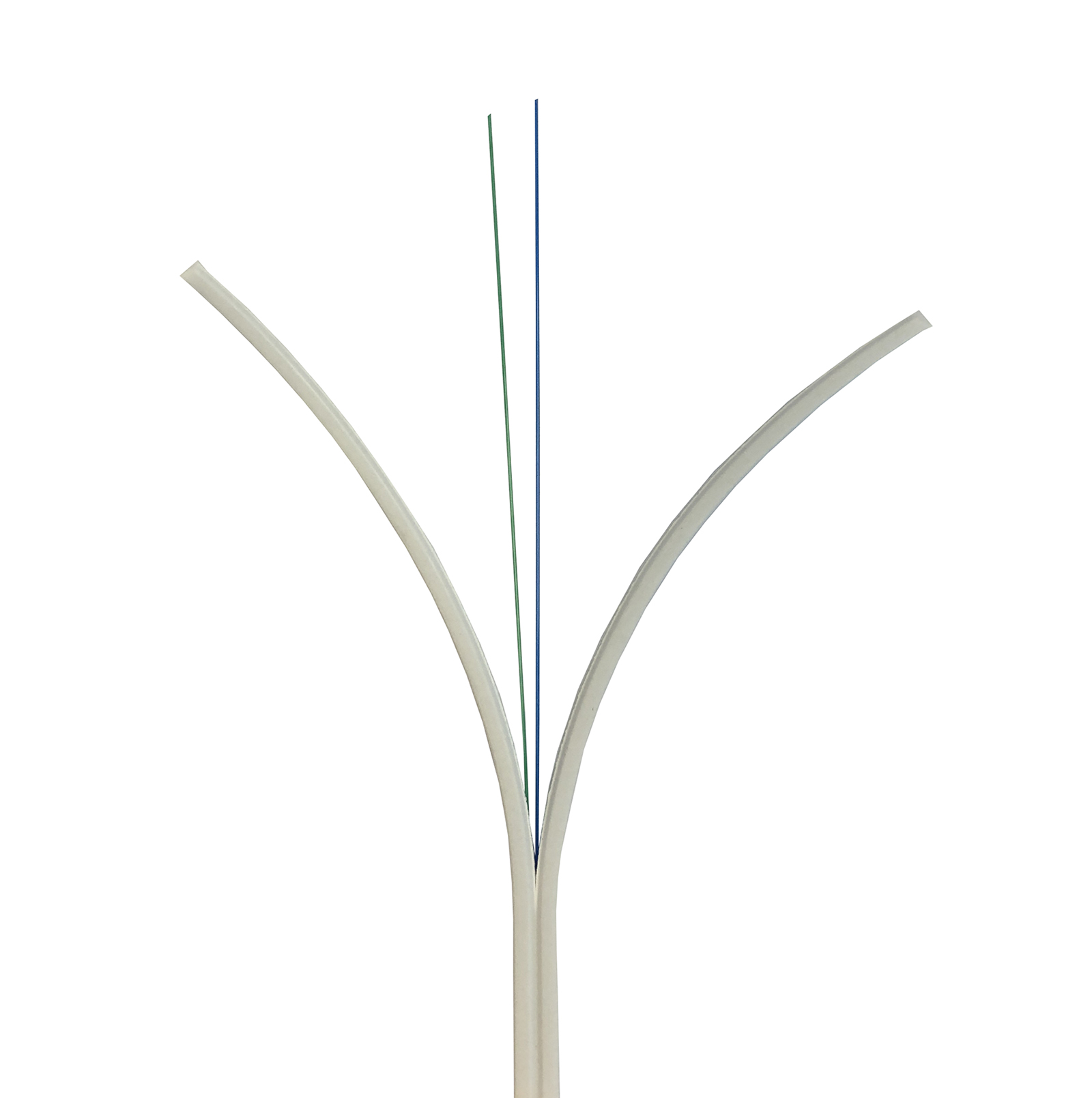 DAC-Kabel innen, M-DIC, LSZH, CPR B2ca, 2-fach, SM, G.657A1, 250um, 3,0x2,0mm, weiß (KPN)