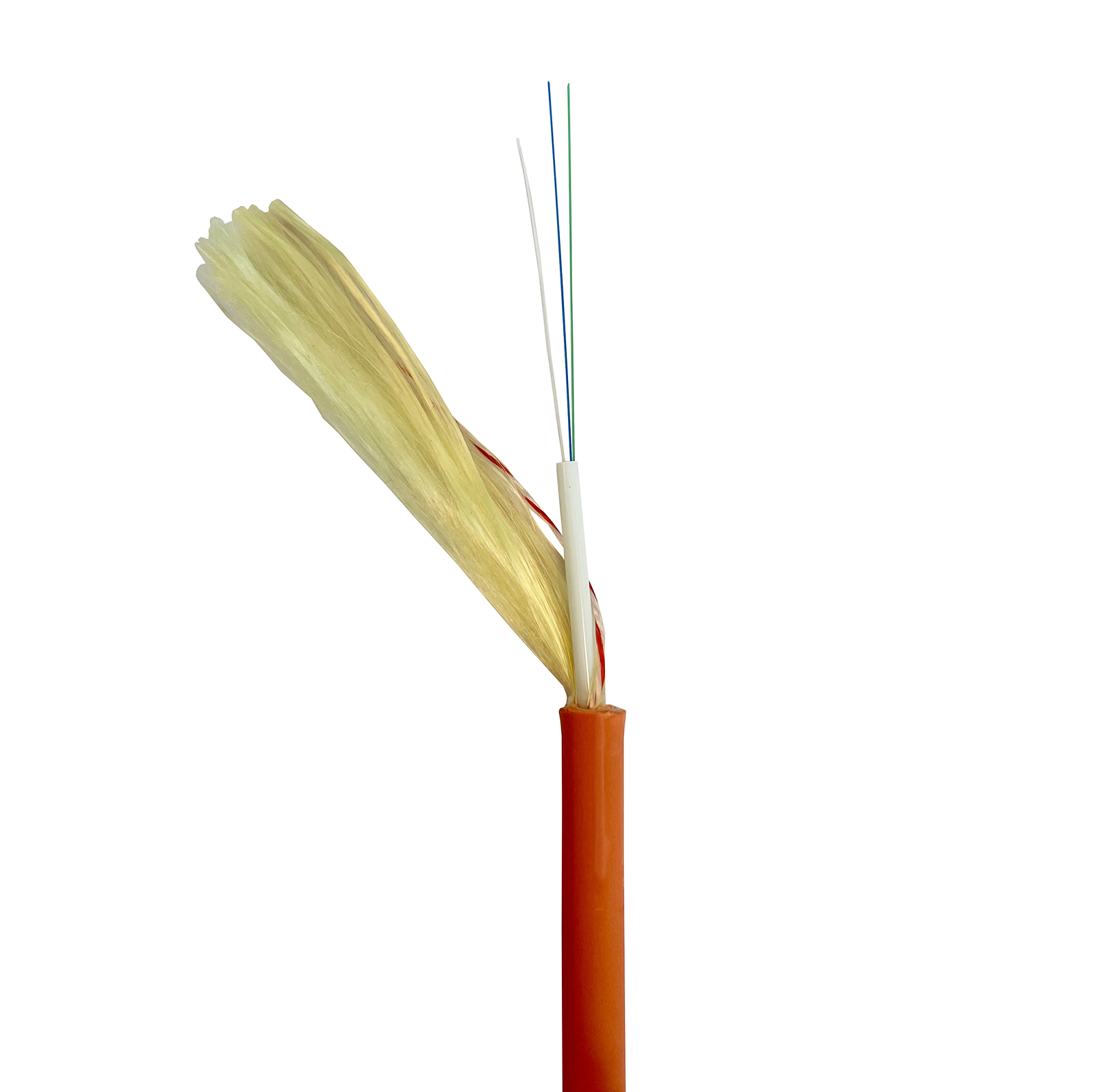 DAC-Kabel innen/außen, D-DAC, LSZH, CPR Dca, 2-fach, SM, G.657A1, 250um, 5.8mm, orange (KPN)