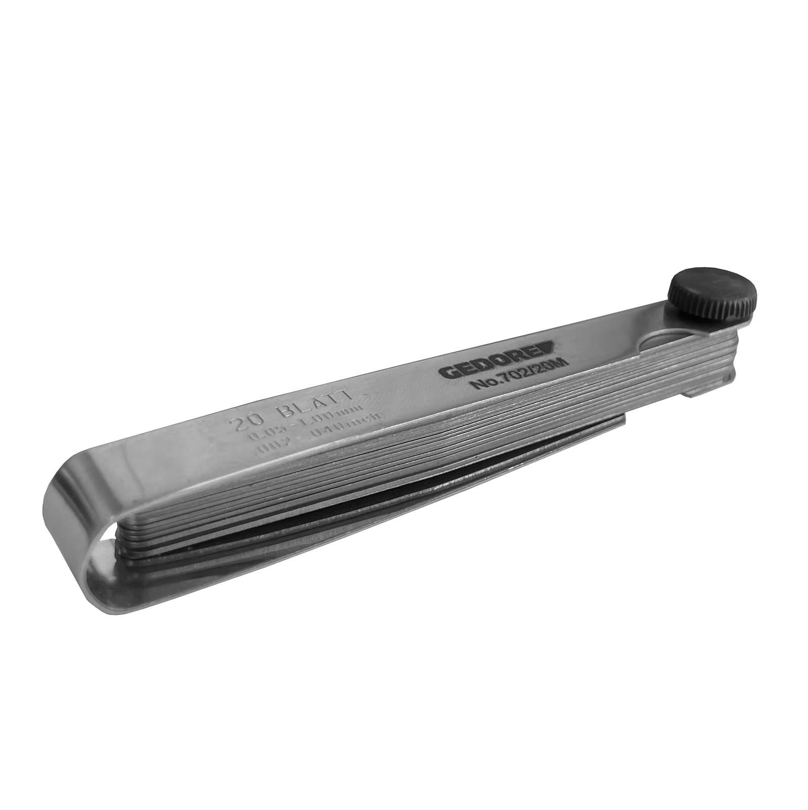 Fühlerlehre vernickelt, 0,5-1mm, 20m
