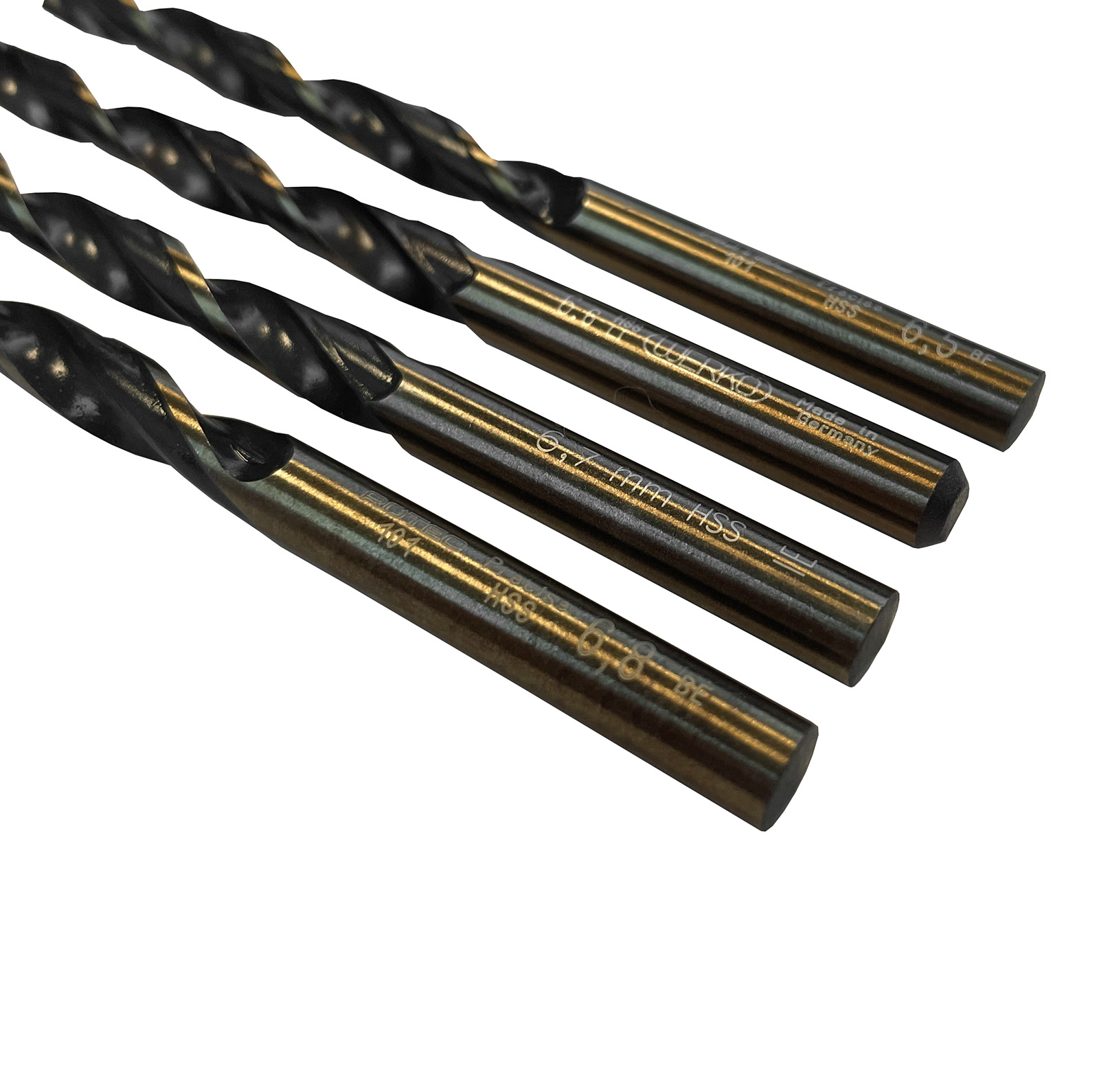 Präzisionsbohrersatz, 6,5 mm - 6,8 mm, 4-teilig
