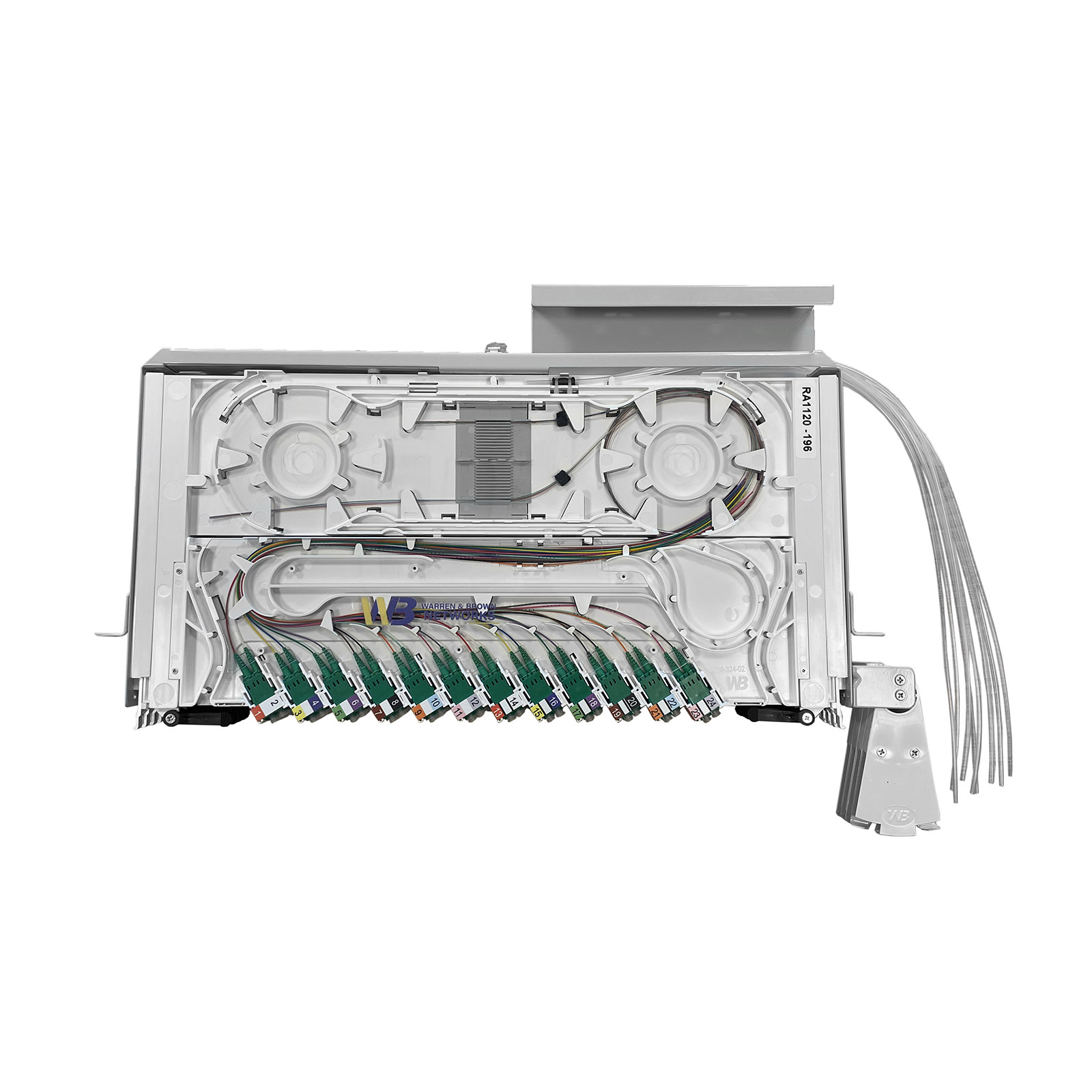 Patchpanel LWL RH - Schutzbügel, 96-Fach, SM, LC/APC, 1U