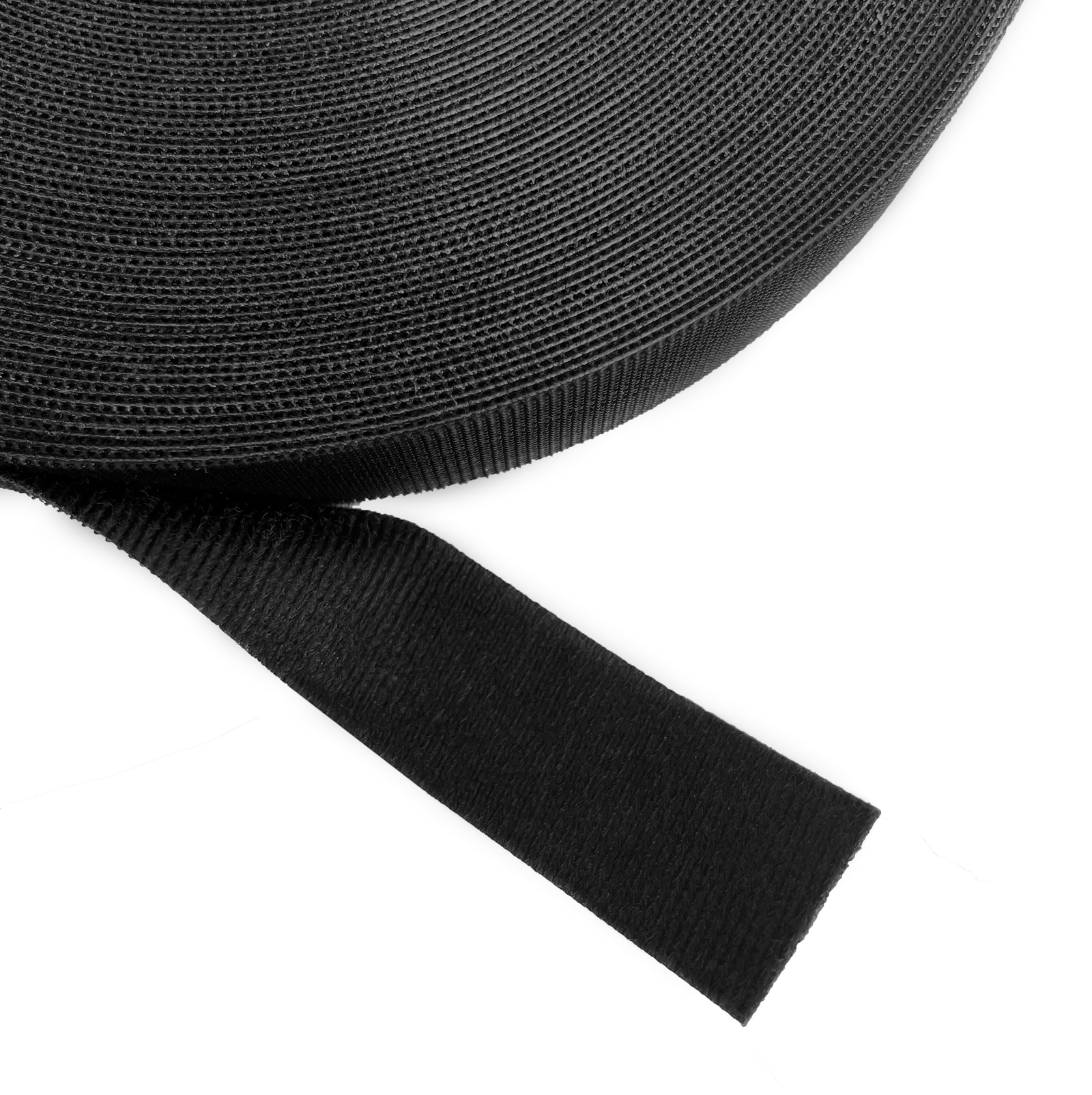 Klettband BTB, Klettverschluss, 19,05mm, Rolle 22,9m, schwarz