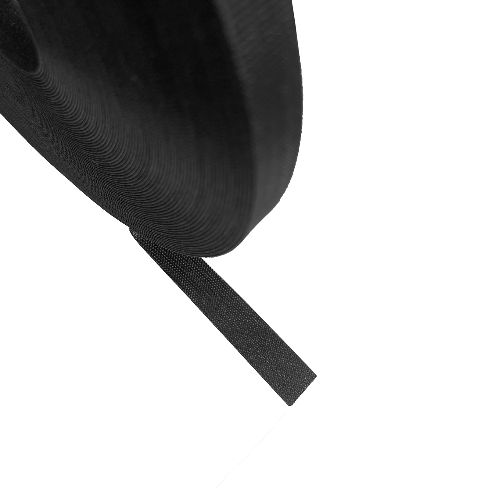 Klettband BTB, Klettverschluss, 12,7mm, Rolle 22,9m, schwarz