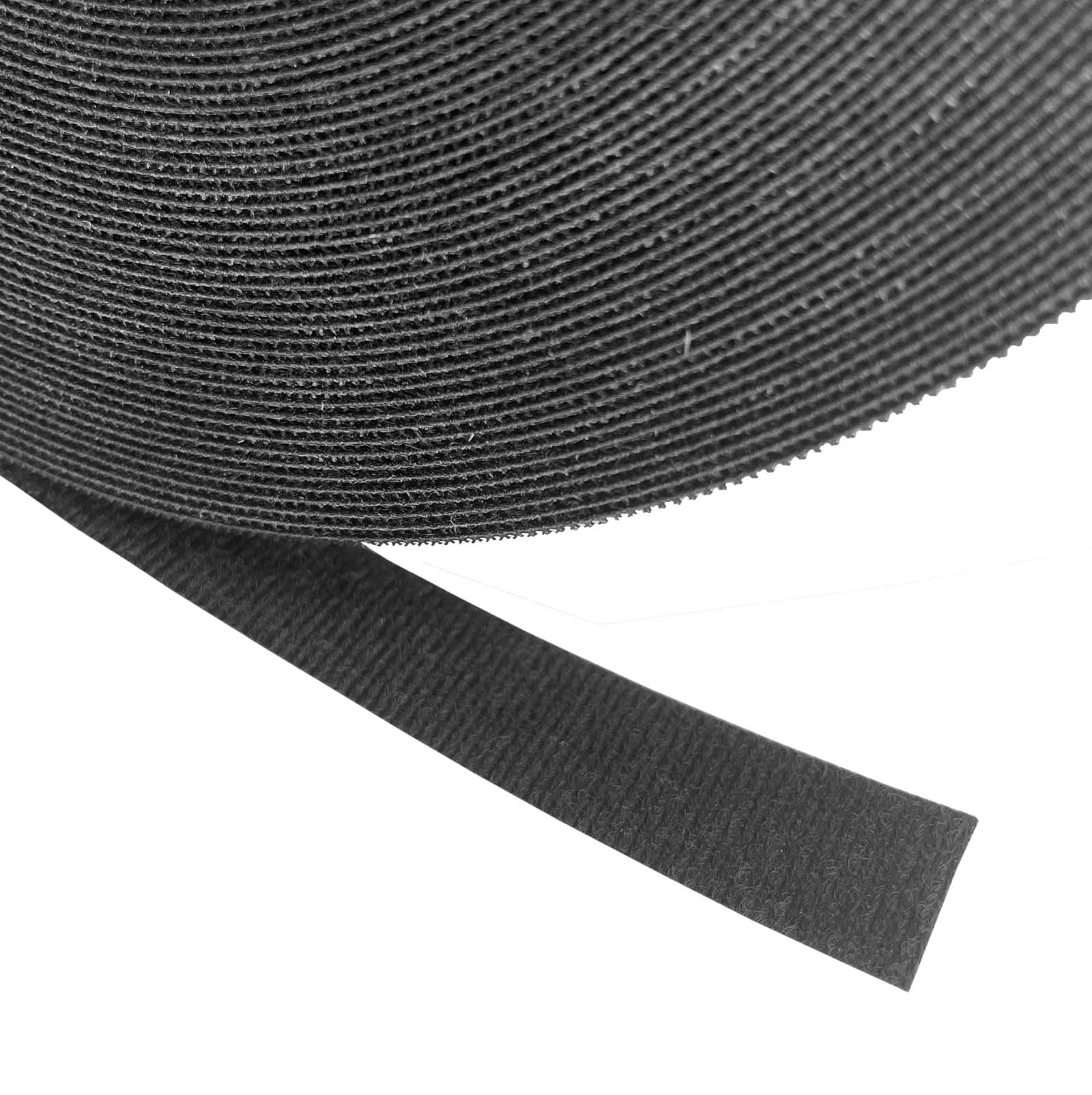 Klettband BTB, Klettverschluss, 12,7mm, Rolle 22,9m, schwarz