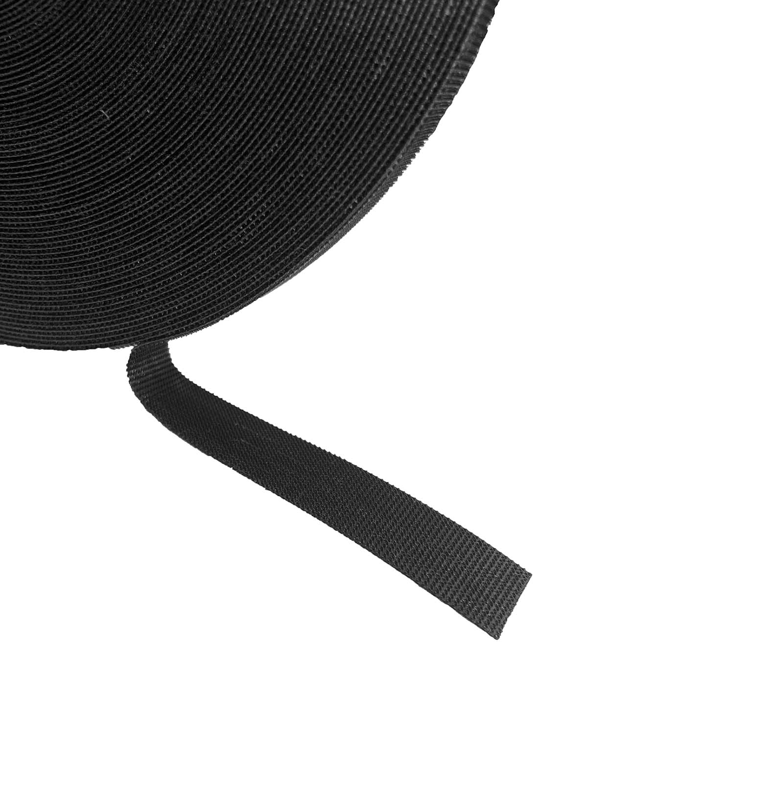 Klettband BTB, Klettverschluss, 12,7mm, Rolle 22,9m, schwarz