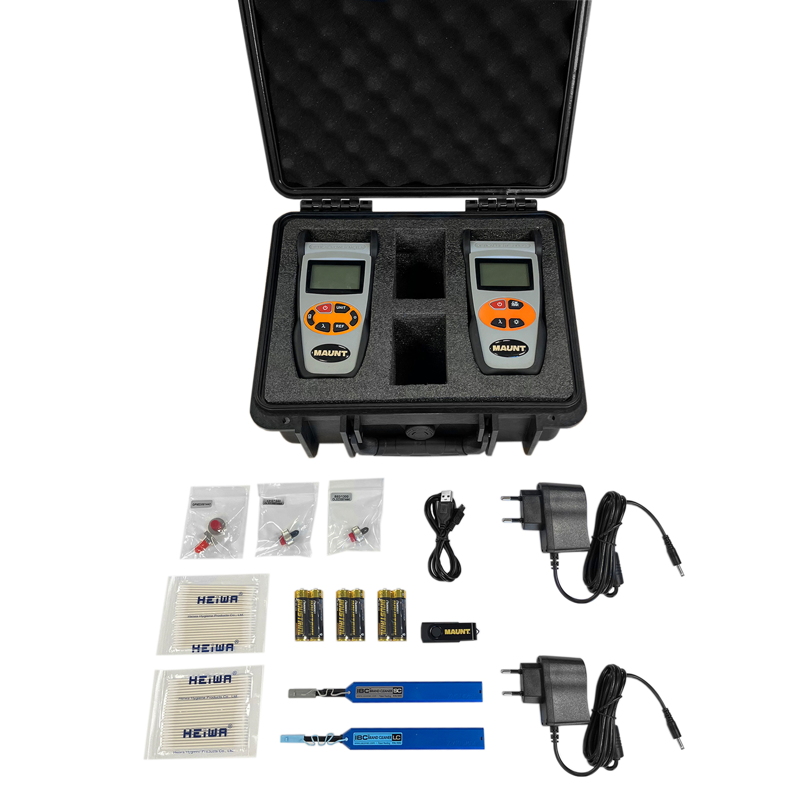 Optisches Dämpfungs-Mess-Kit, 850/1300 - 1310/1550, Maunt