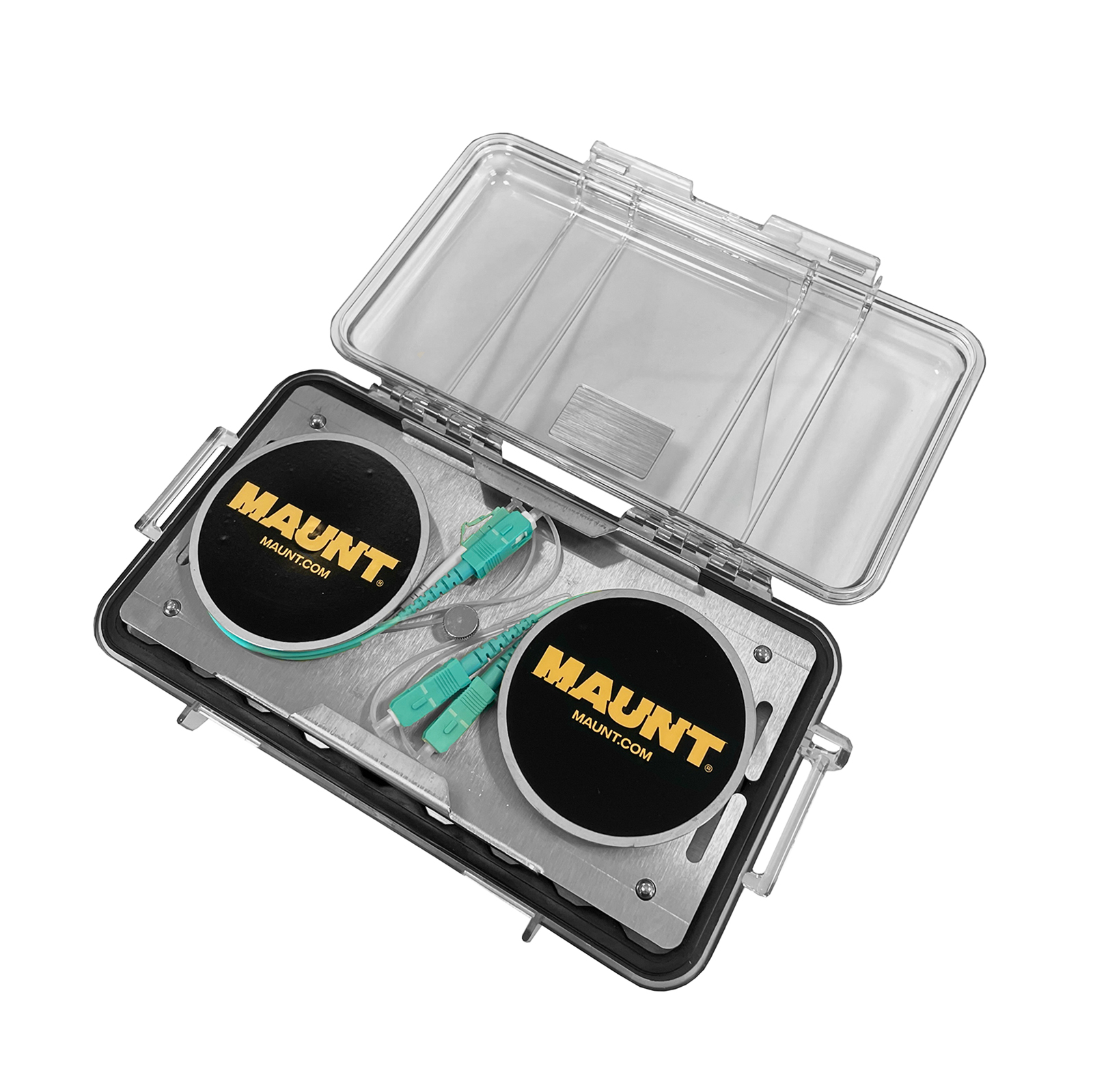 Vor-/Nachlauffaser Box, 2x 200m, OM3, SC/PC-LC/PC, SC/PC-SC/PC, 2.0mm, 5m