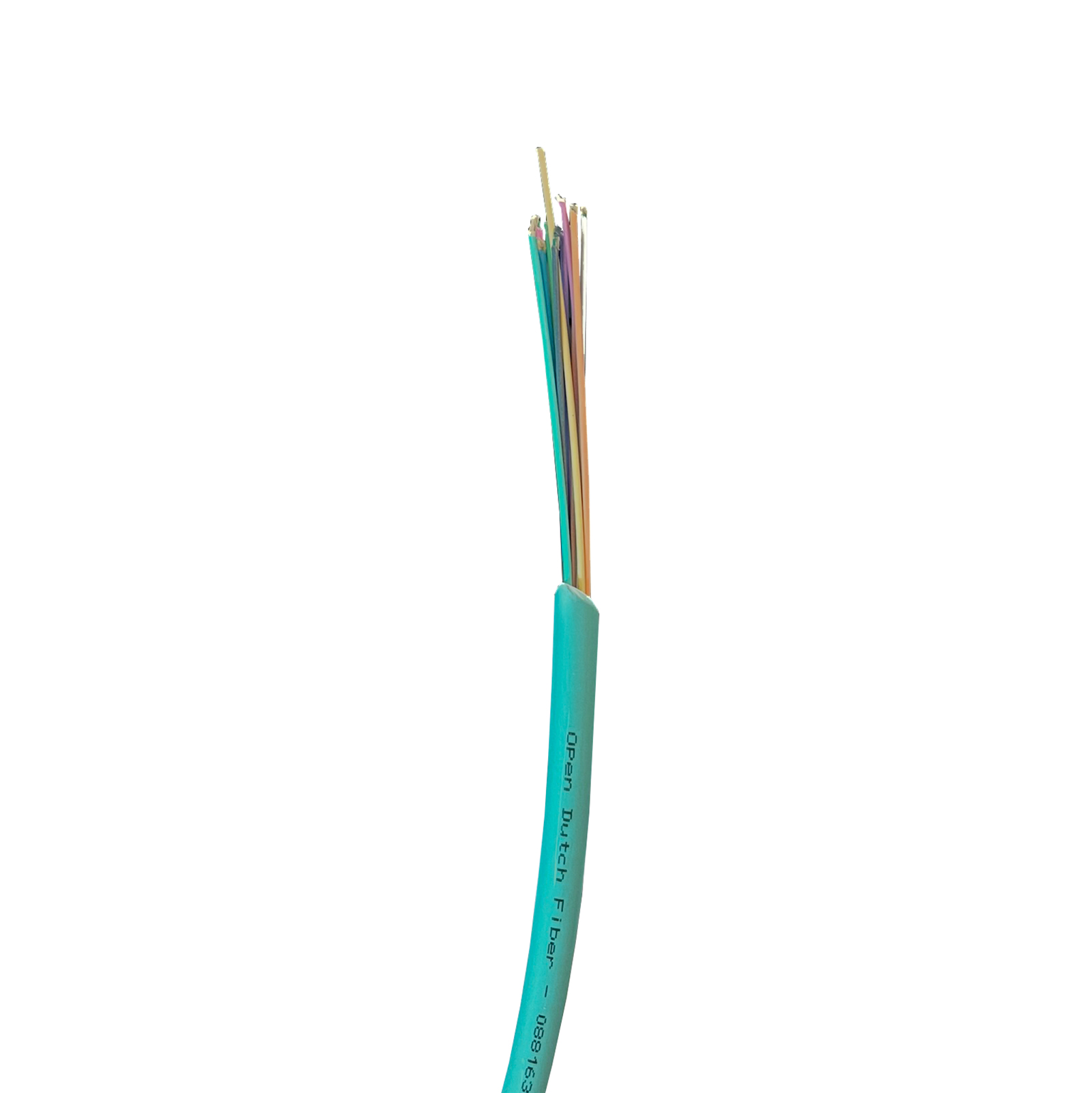 LWL-Kabel, Steigleitung, 48-fach, 12x4, SM, G.657A1, 250um, 8.0mm, türkis (ODF)