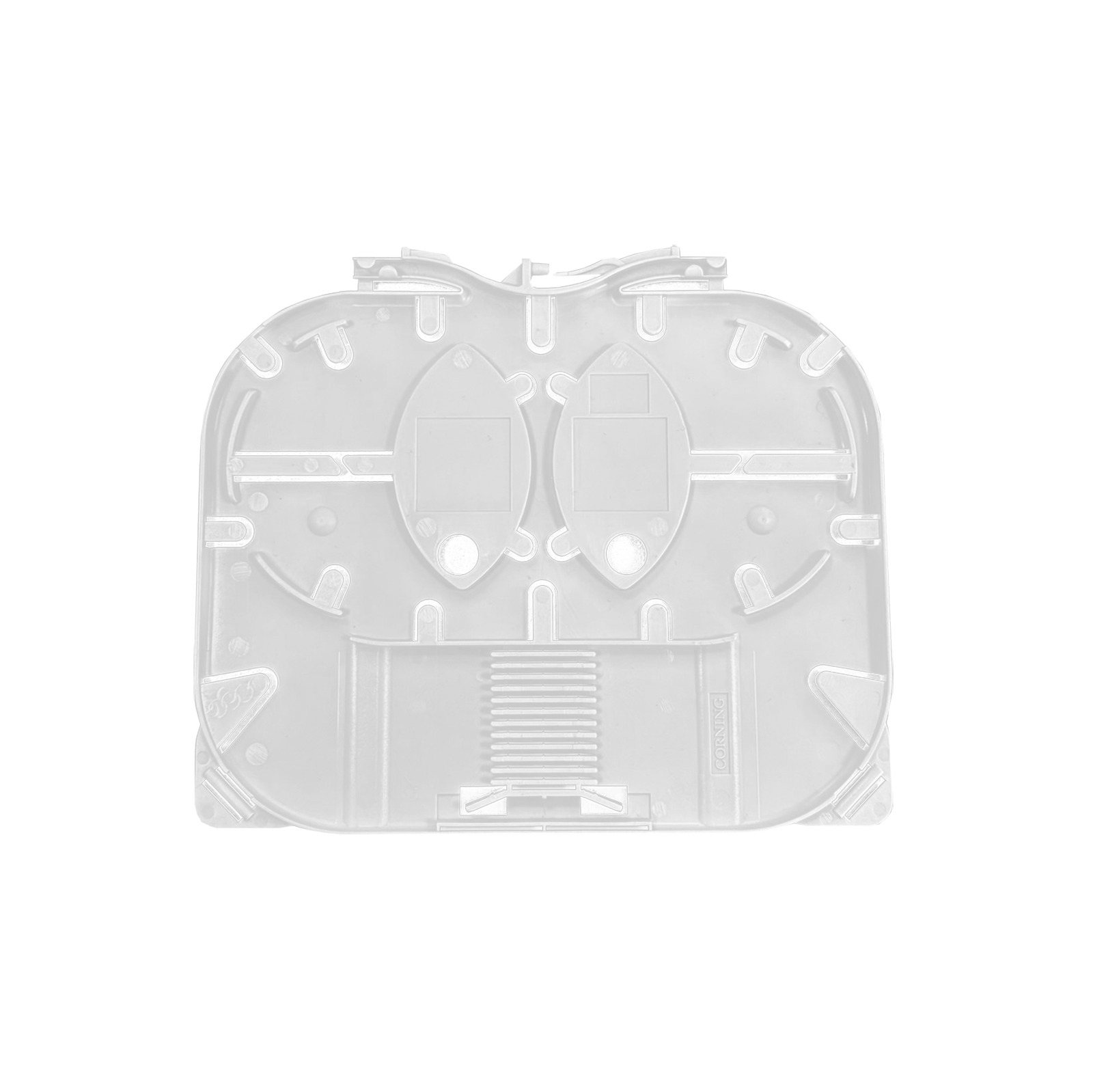 Spleißkassetten, BPEO K7, 12-Fach, 4x4mm, inkl. PLC-Verteiler, Corning