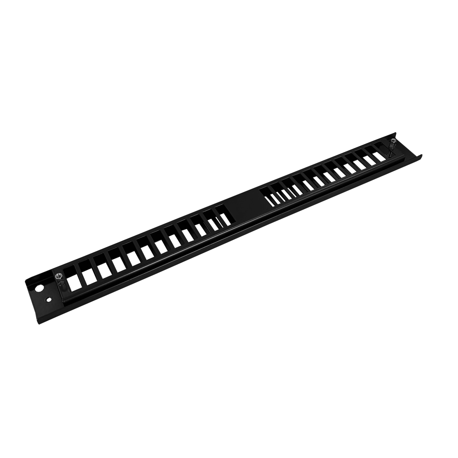 Frontplatte Patchpanel LWL, 1HE, 24× SC Duplex, 19 Zoll, schwarz, Fibrain