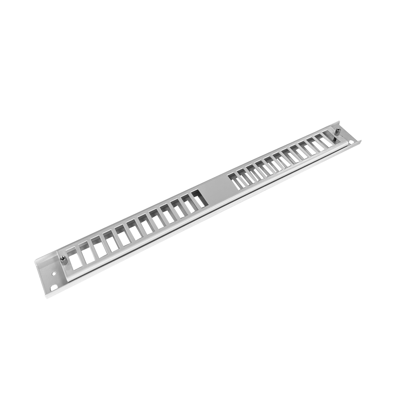 Frontplatte Patchpanel LWL, 1HE, 24× SC Duplex, 19 Zoll, grau, Fibrain