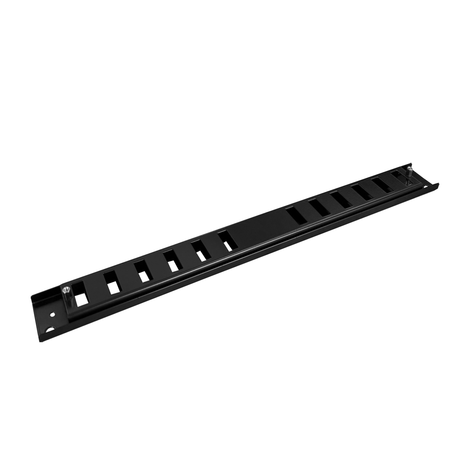 Frontplatte Patchpanel LWL, 1HE, 12× SC Duplex, 19 Zoll, schwarz, Fibrain